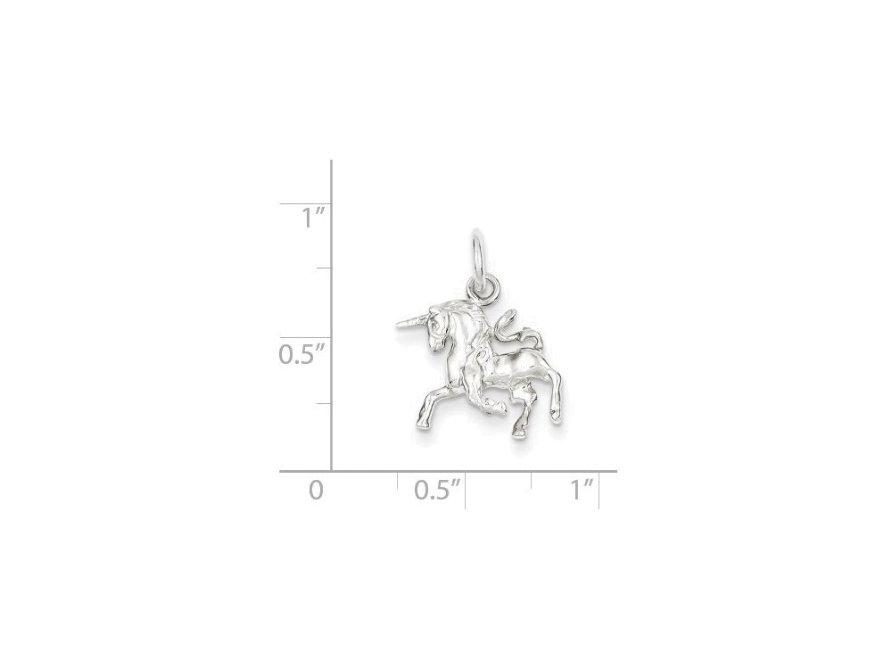 FJC Finejewelers Sterling Silver Unicorn Charm