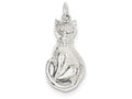 FJC Finejewelers Sterling Silver Cat Charm