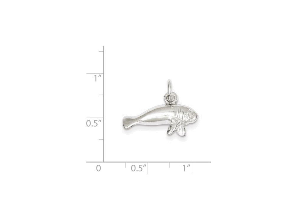 FJC Finejewelers Sterling Silver Manatee Charm