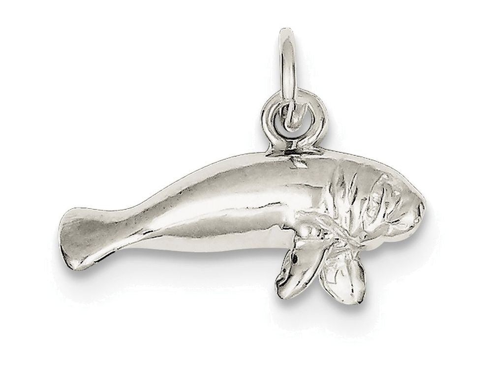 FJC Finejewelers Sterling Silver Manatee Charm