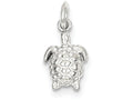 FJC Finejewelers Sterling Silver Turtle Charm