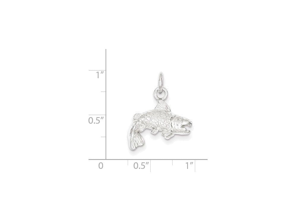 FJC Finejewelers Sterling Silver Fish Charm
