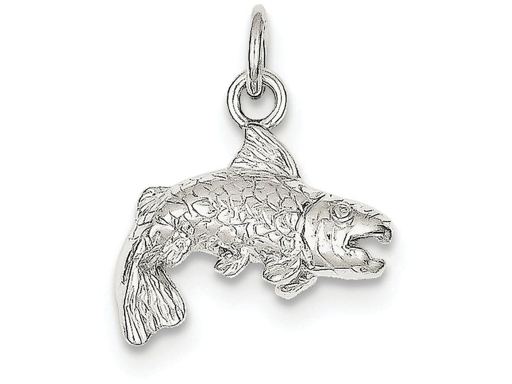 FJC Finejewelers Sterling Silver Fish Charm
