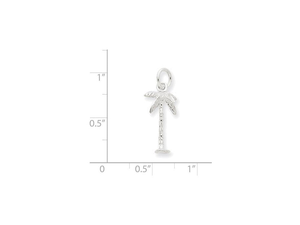 FJC Finejewelers Sterling Silver Palm Tree Charm