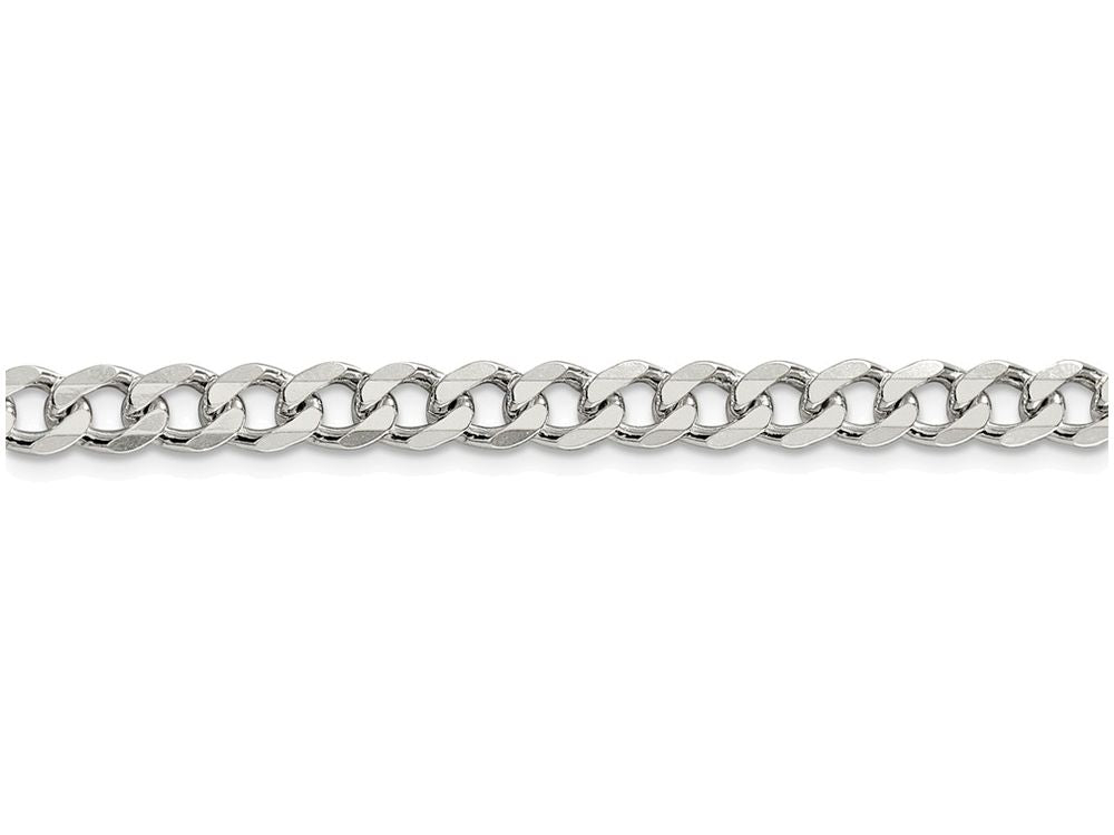 FJC Finejewelers 16 Inch Sterling Silver 6mm Curb Chain Necklace