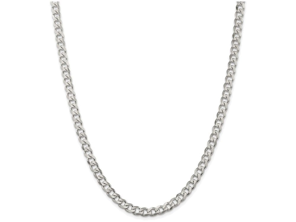 FJC Finejewelers 16 Inch Sterling Silver 6mm Curb Chain Necklace
