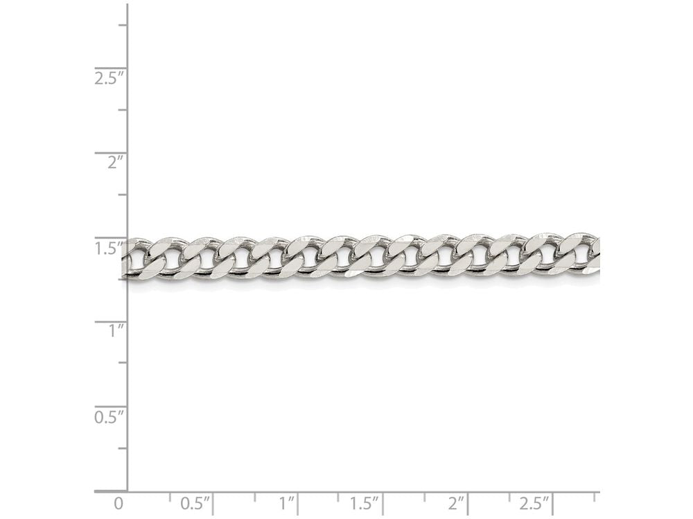 FJC Finejewelers 16 Inch Sterling Silver 7mm Curb Chain Necklace