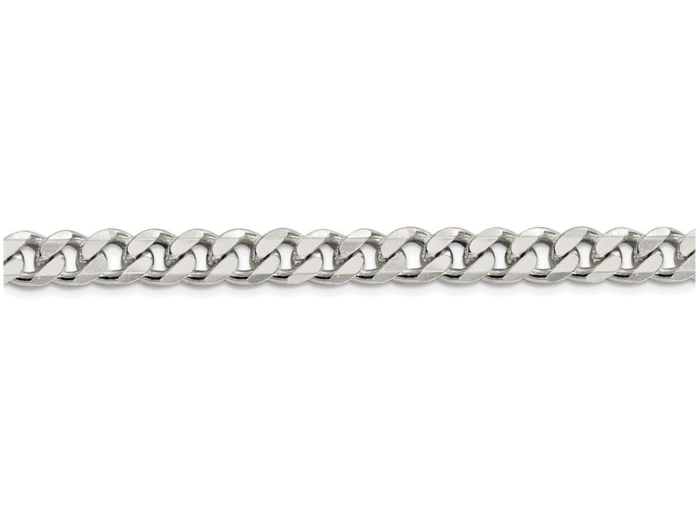 FJC Finejewelers 18 Inch Sterling Silver 8mm Curb Chain Necklace