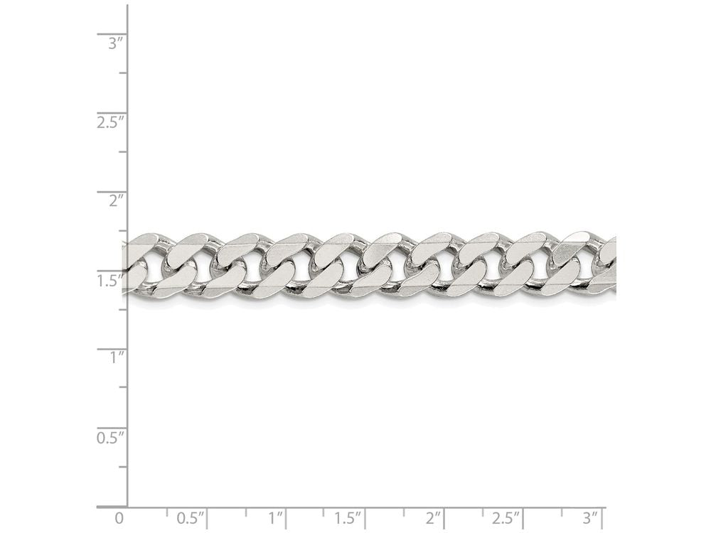 FJC Finejewelers 18 Inch Sterling Silver 11mm Curb Chain Necklace