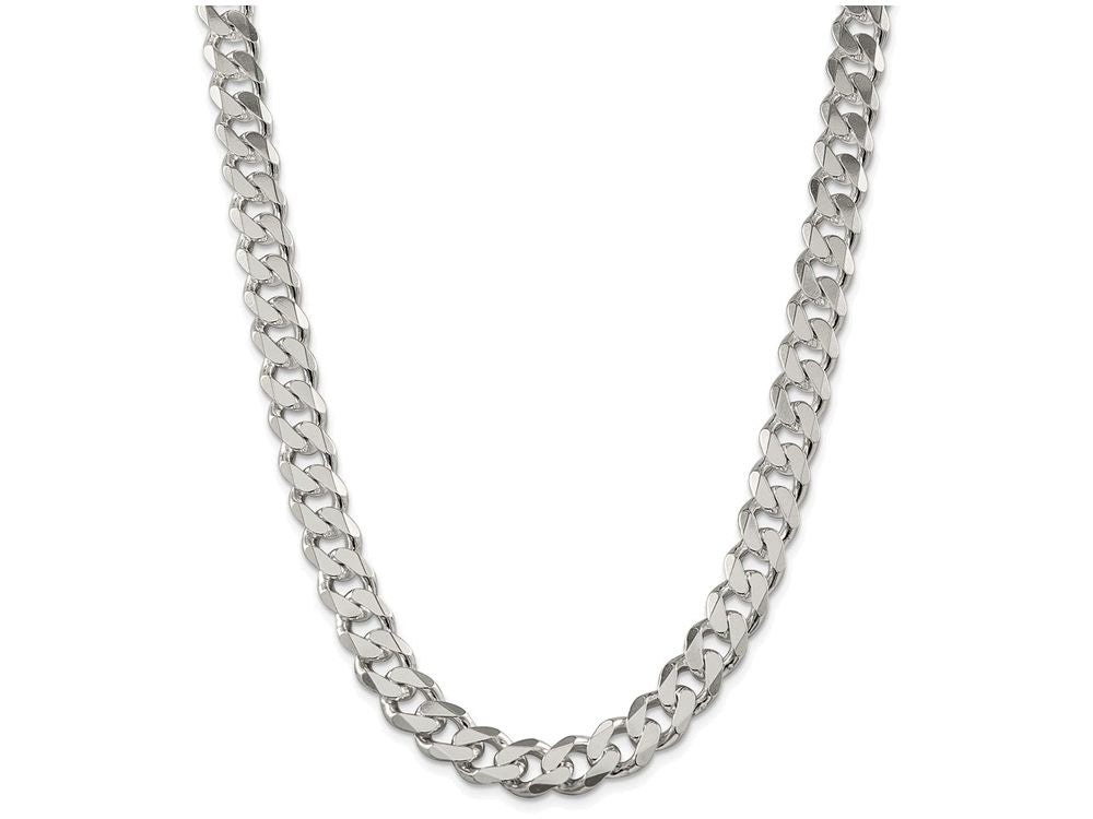 FJC Finejewelers 18 Inch Sterling Silver 11mm Curb Chain Necklace