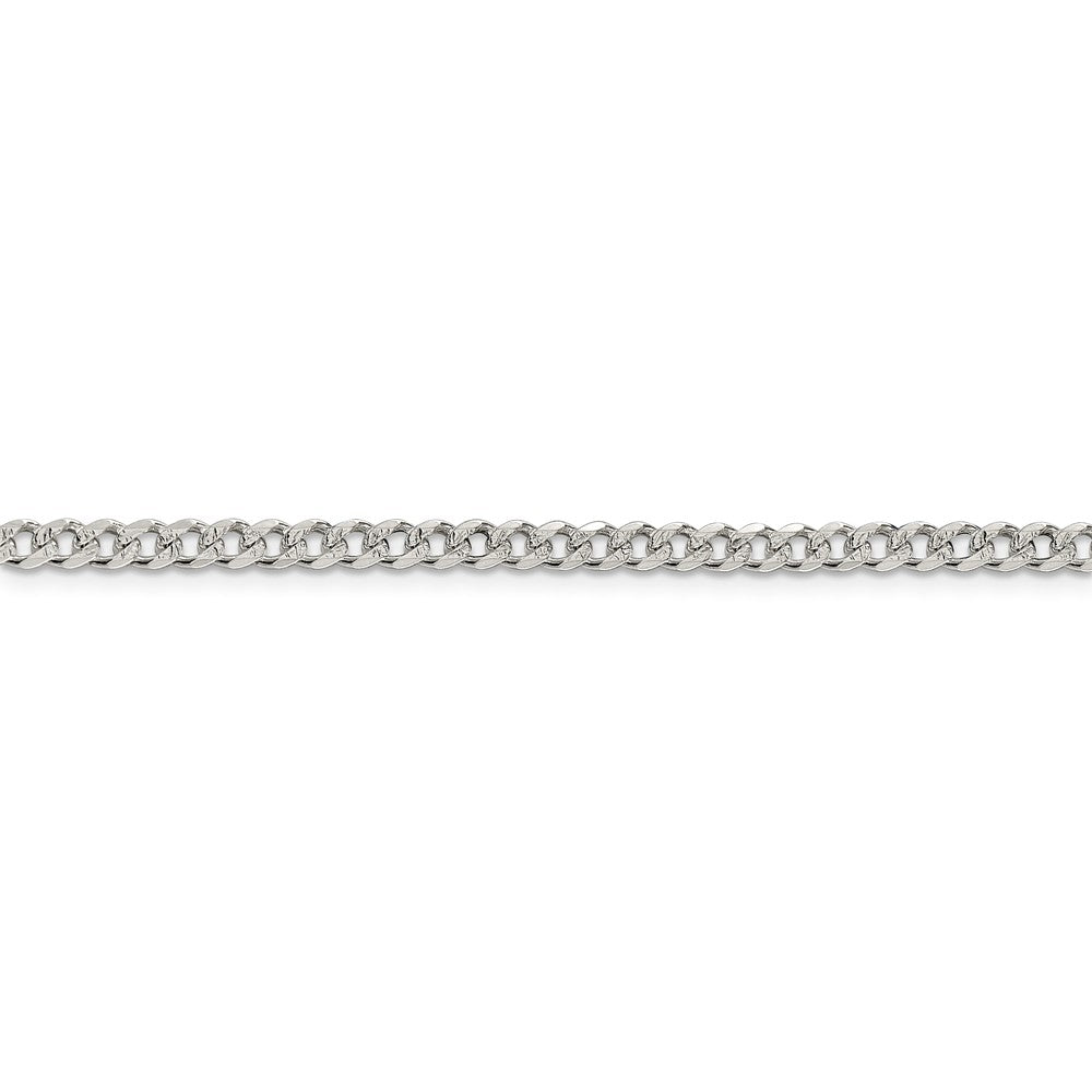 FJC Finejewelers 16 Inch Sterling Silver 4mm Pave Curb Chain Necklace