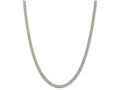 FJC Finejewelers 16 Inch Sterling Silver 4.5mm Pave Curb Chain Necklace