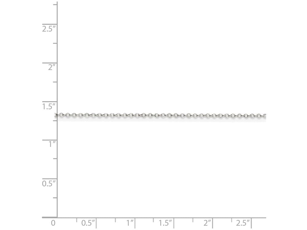 FJC Finejewelers 10 Inch Sterling Silver 1mm Cable Chain Ankle Bracelet