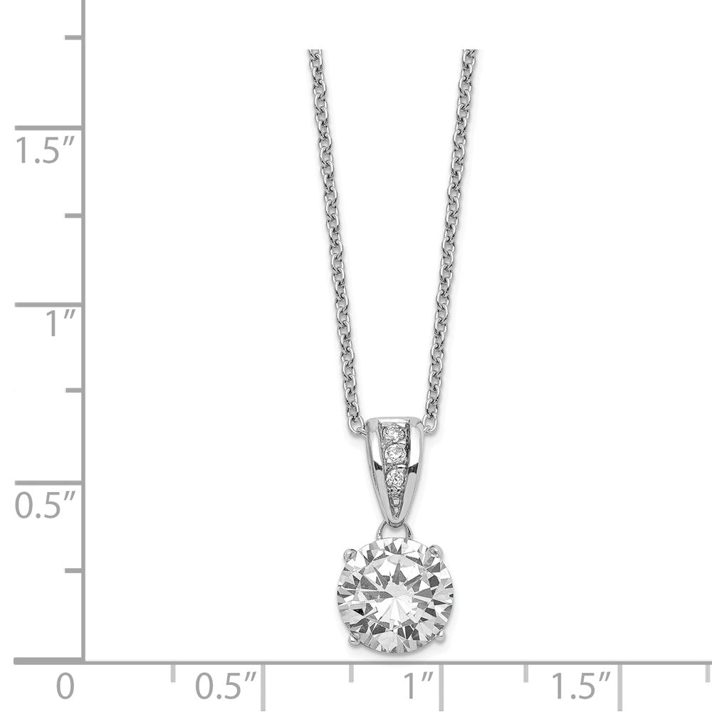 Cheryl M Sterling Silver and Gold Plated 8mm X and O CZ 18in Necklace
