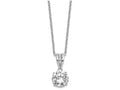 Cheryl M Sterling Silver and Gold Plated 8mm X and O CZ 18in Necklace