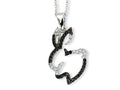 Cheryl M Sterling Silver CZ Bunny 18in Necklace