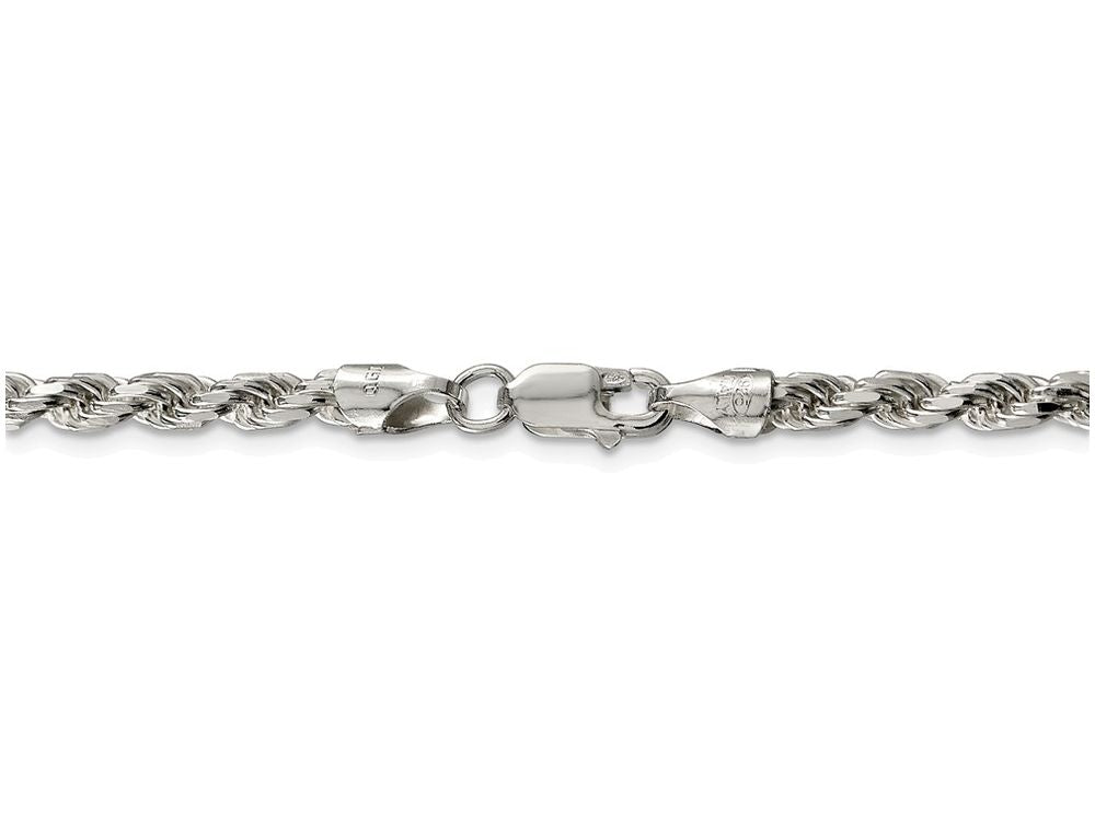 FJC Finejewelers 16 Inch Sterling Silver 3.5mm bright-cut Rope Chain Necklace