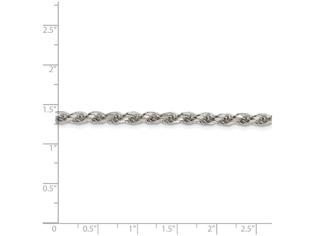 FJC Finejewelers 16 Inch Sterling Silver 3.5mm bright-cut Rope Chain Necklace