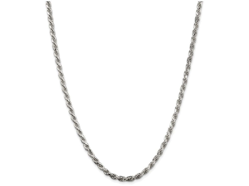 FJC Finejewelers 16 Inch Sterling Silver 3.5mm bright-cut Rope Chain Necklace