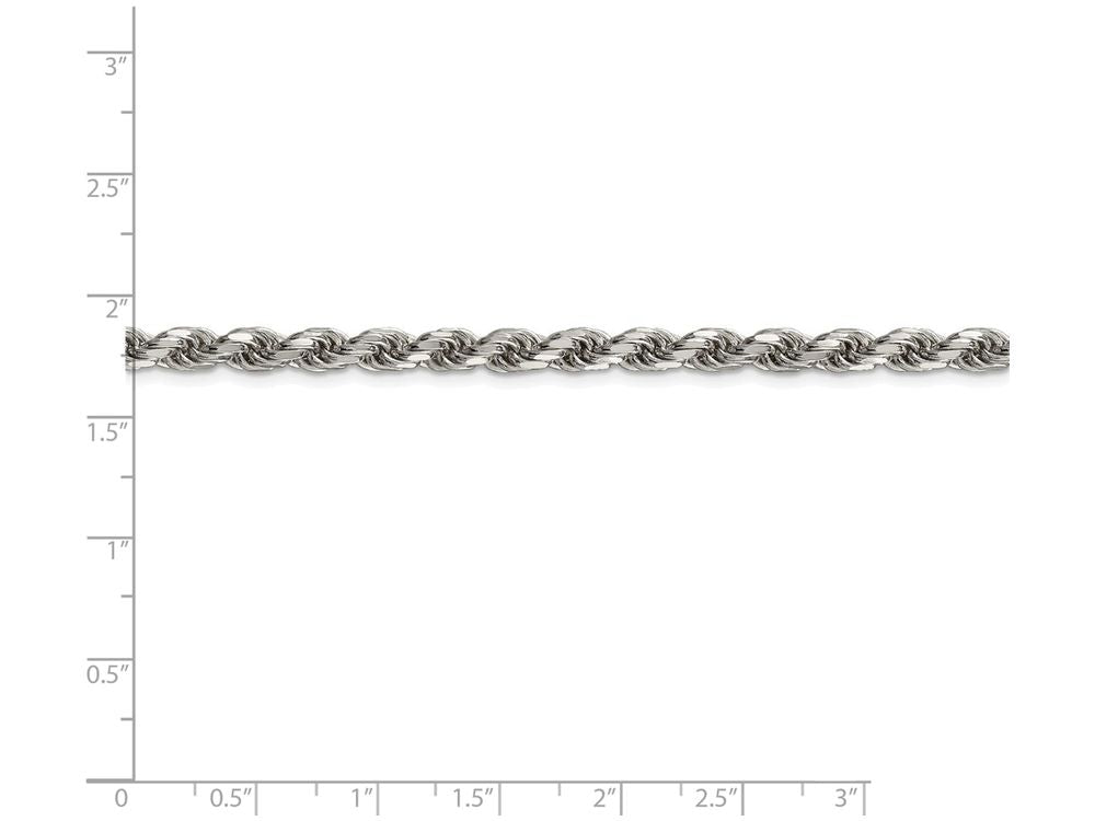 FJC Finejewelers 16 Inch Sterling Silver 4.75mm bright-cut Rope Chain Necklace