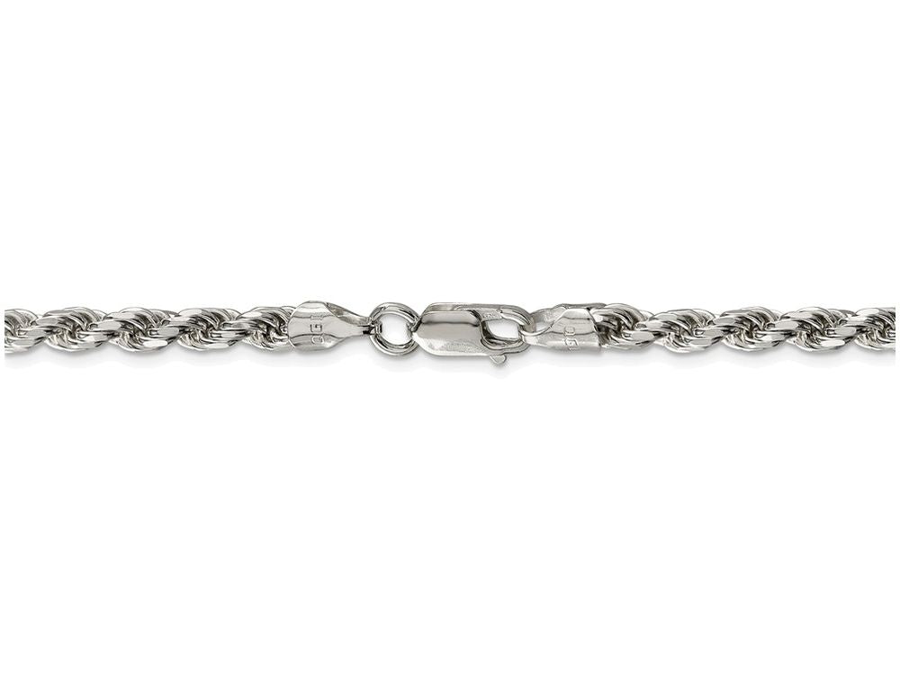 FJC Finejewelers 16 Inch Sterling Silver 4.75mm bright-cut Rope Chain Necklace
