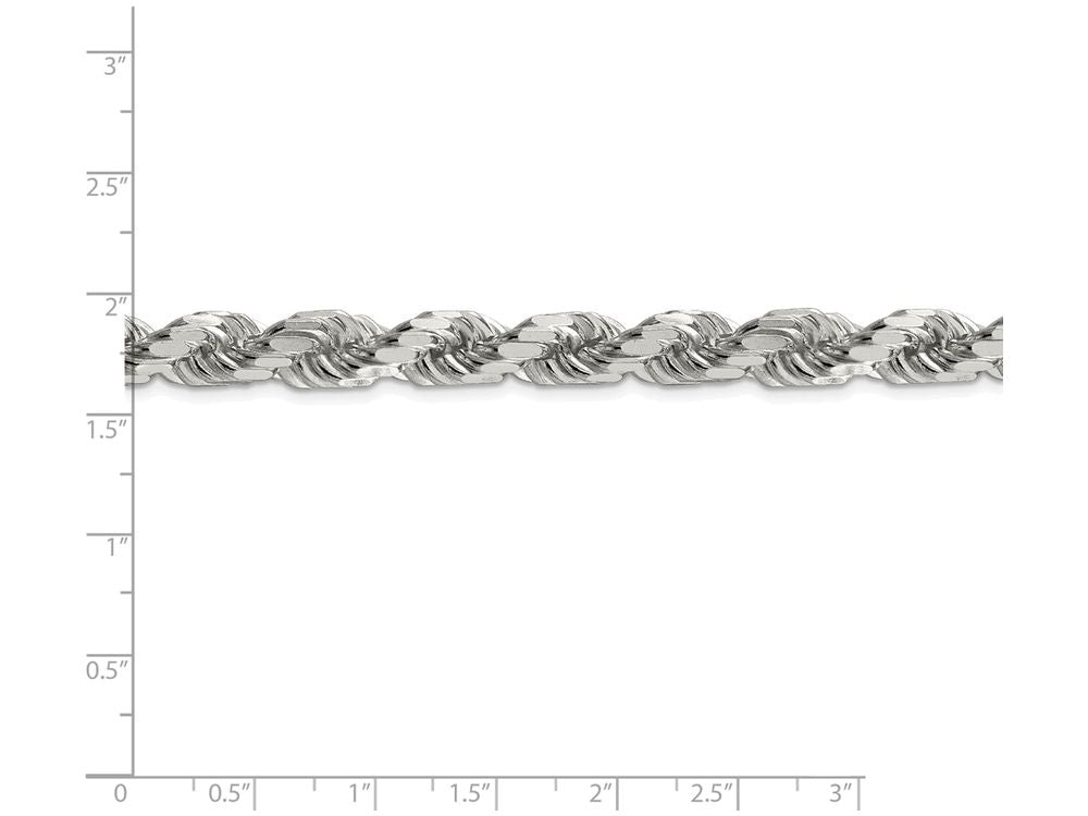 FJC Finejewelers 20 Inch Sterling Silver 6.75mm bright-cut Rope Chain Necklace