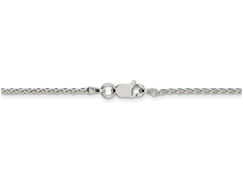 FJC Finejewelers 16 Inch Sterling Silver 1.5mm bright-cut Spiga Chain Necklace