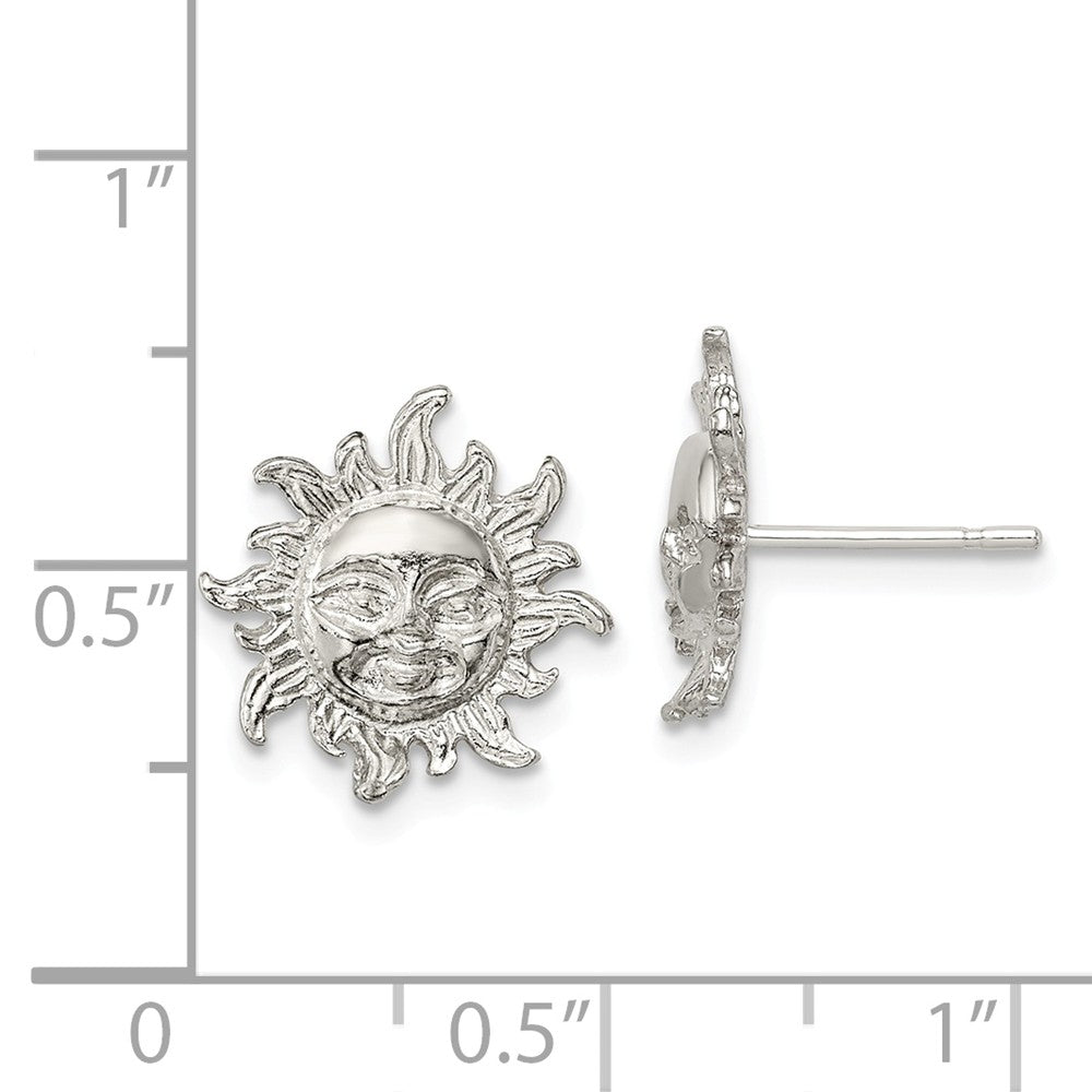 FJC Finejewelers Sterling Silver Sun Mini Earrings
