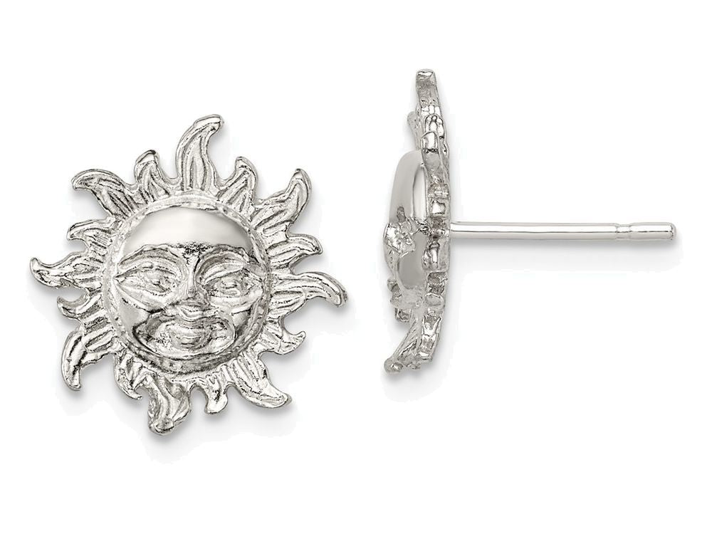 FJC Finejewelers Sterling Silver Sun Mini Earrings