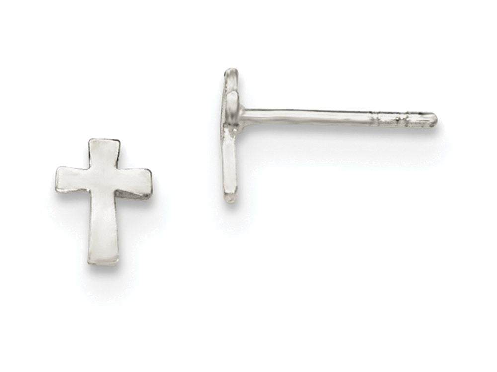 FJC Finejewelers Sterling Silver Cross Earrings