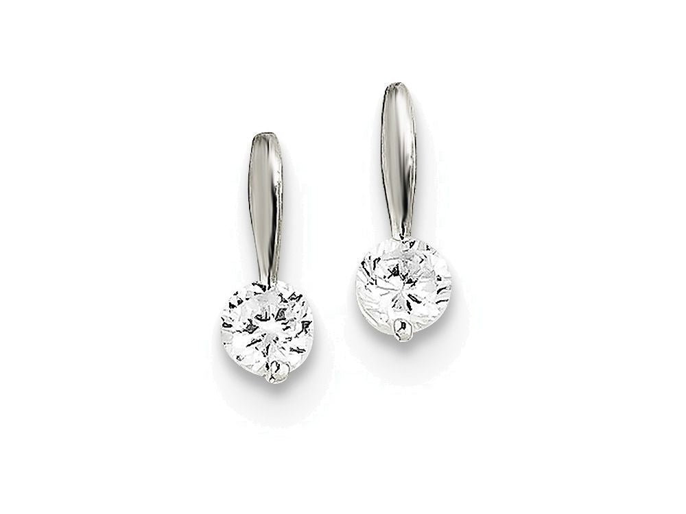 FJC Finejewelers Sterling Silver Cubic Zirconia Earrings
