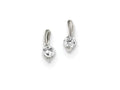 FJC Finejewelers Sterling Silver Cubic Zirconia Post Earrings