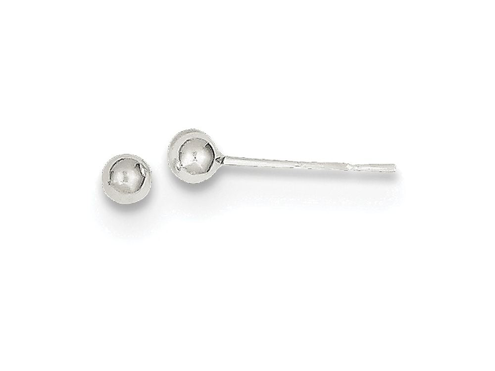 FJC Finejewelers Sterling Silver Polished 3mm Ball Earrings