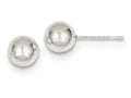 FJC Finejewelers Sterling Silver Polished 7mm Ball Earrings