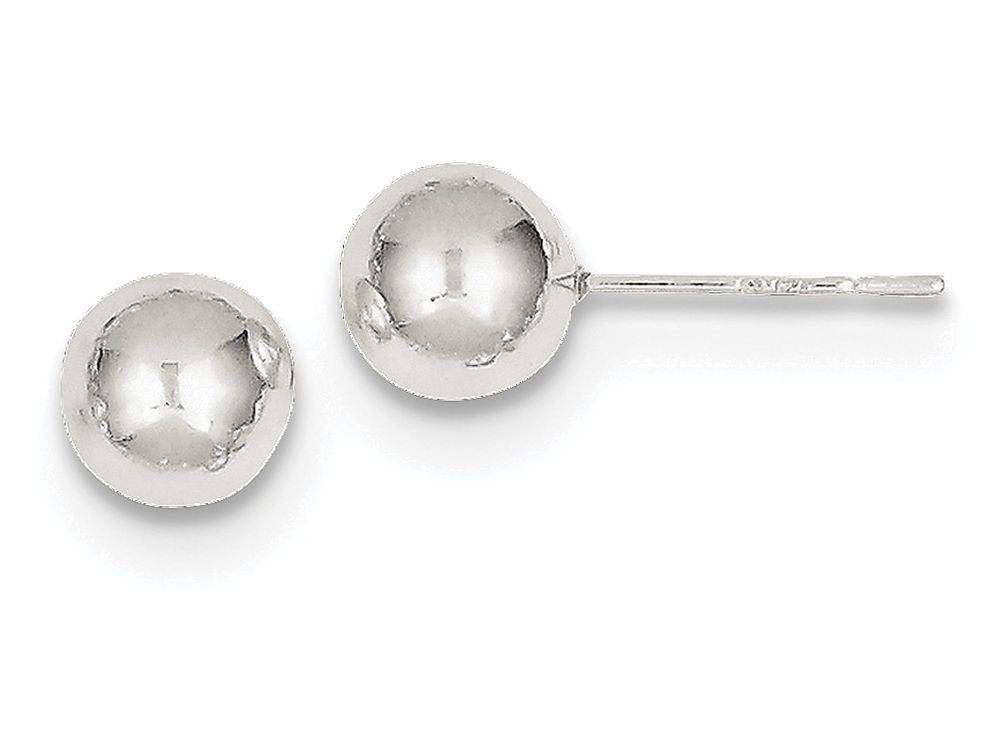 FJC Finejewelers Sterling Silver Polished 7mm Ball Earrings