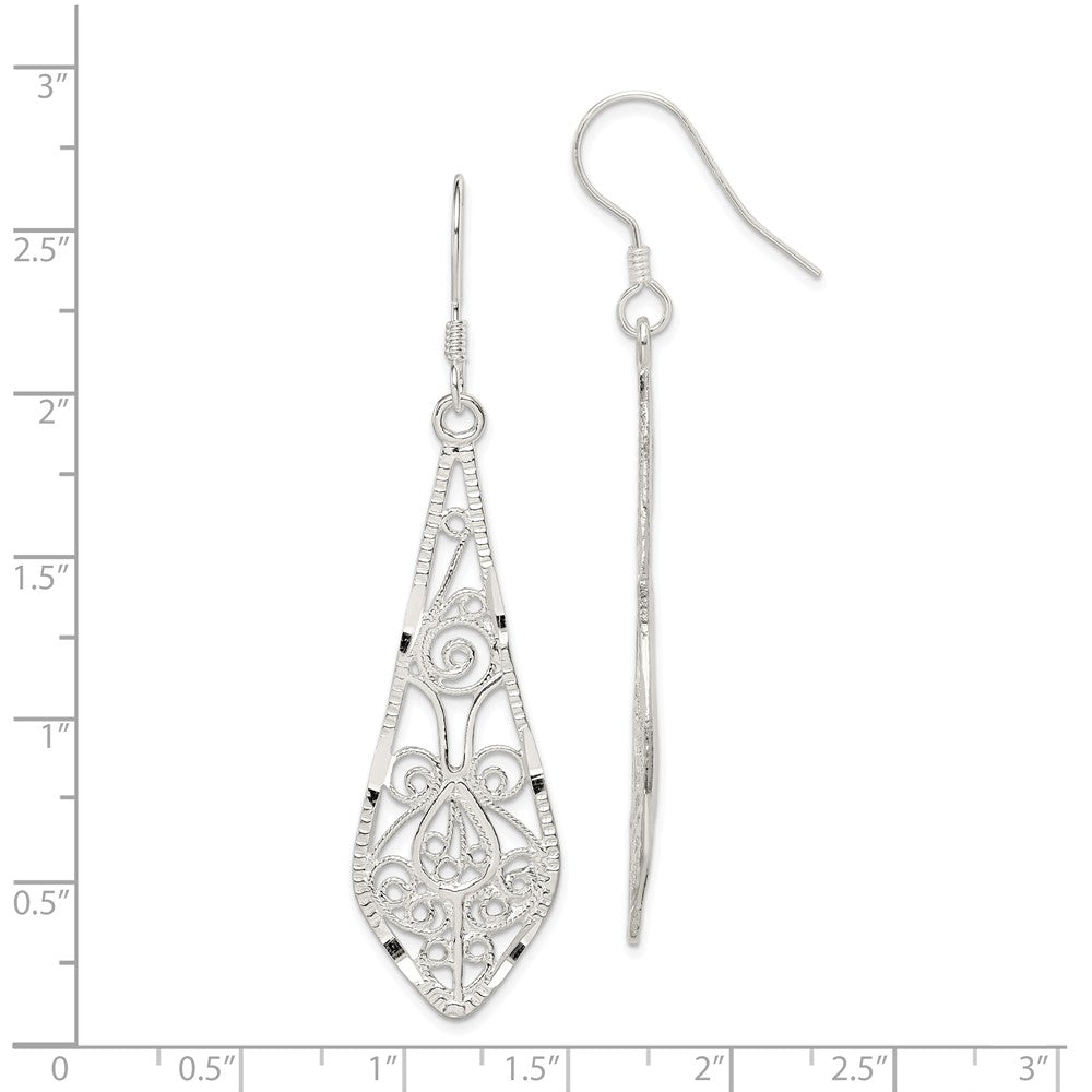FJC Finejewelers Sterling Silver Filigree Earrings