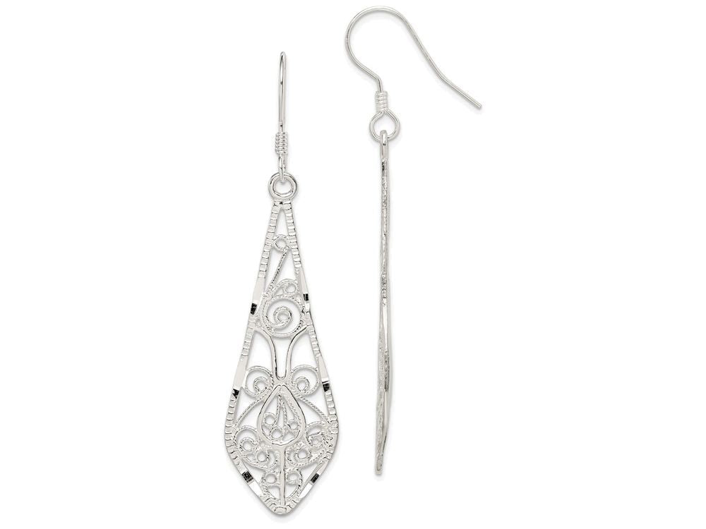 FJC Finejewelers Sterling Silver Filigree Earrings