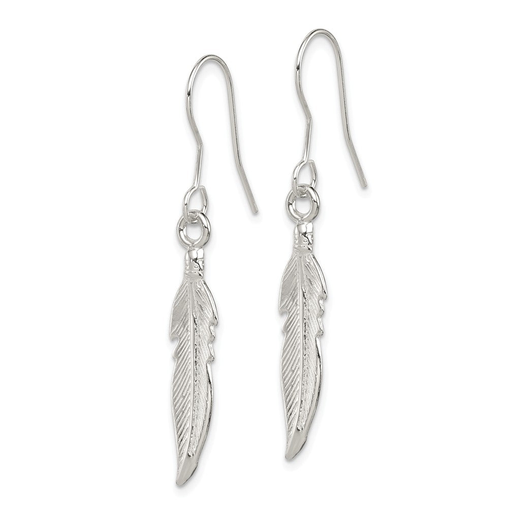 FJC Finejewelers Sterling Silver Feather Earrings