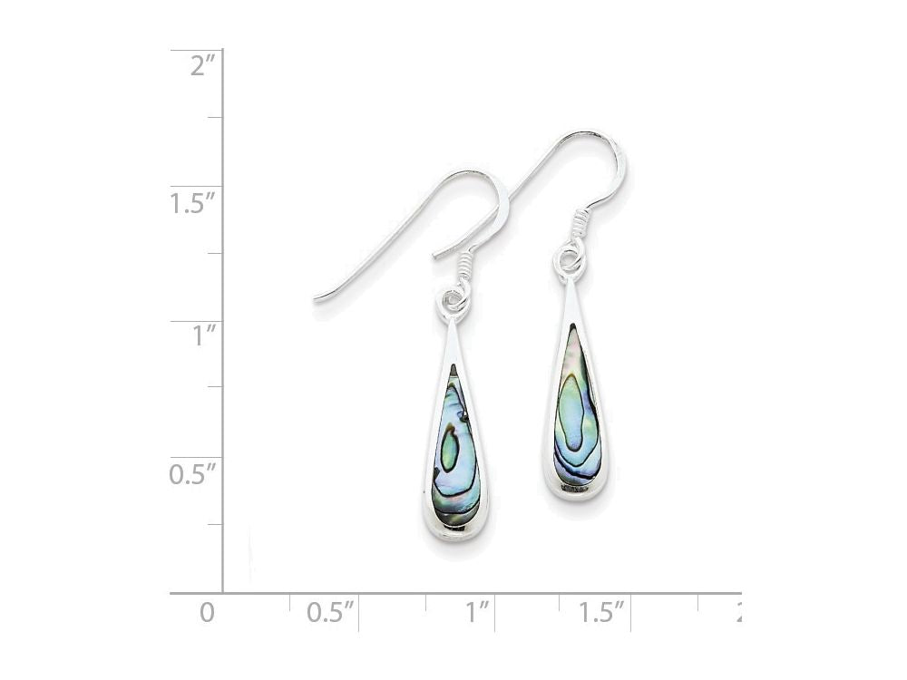FJC Finejewelers Sterling Silver Abalone Dangle Earrings