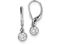 FJC Finejewelers Sterling Silver Cubic Zirconia Leverback Earrings