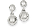 FJC Finejewelers Sterling Silver 8mm Dangle Ball Earrings
