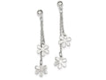 FJC Finejewelers Sterling Silver Flower Dangle Post Earrings