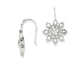 FJC Finejewelers Sterling Silver Cubic Zirconia Snowflake Earrings