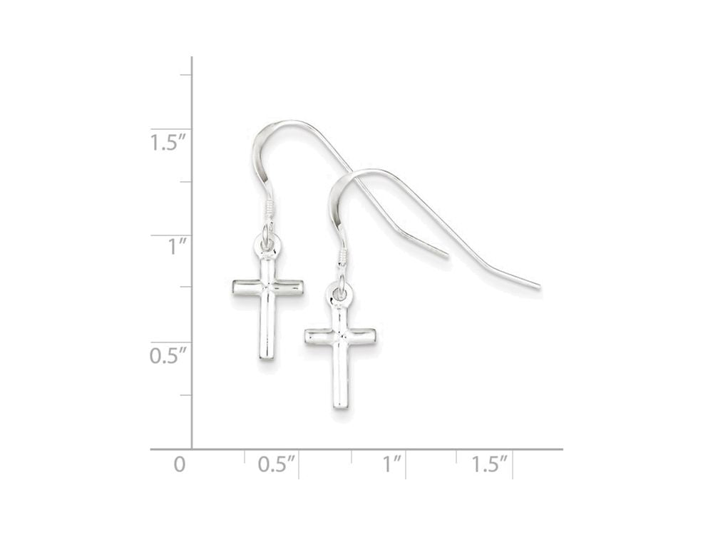 FJC Finejewelers Sterling Silver Cross Dangle Earrings