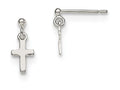 FJC Finejewelers Sterling Silver Cross Post Earrings