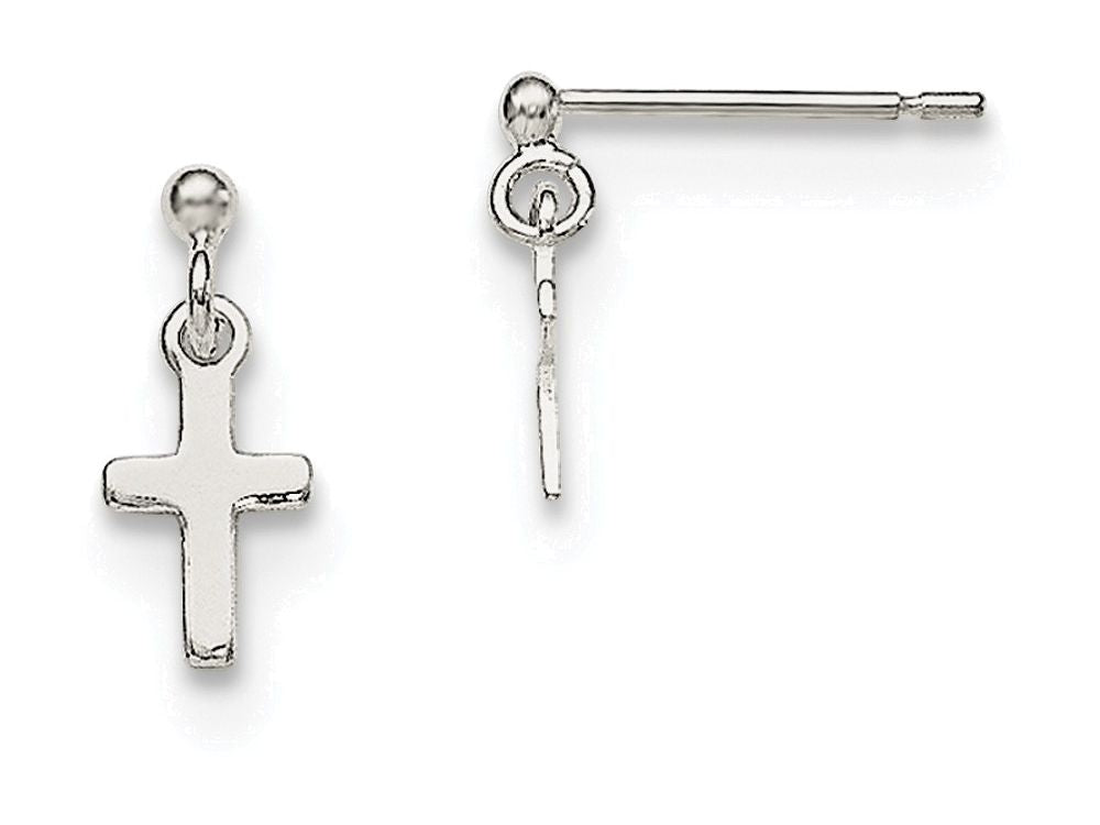 FJC Finejewelers Sterling Silver Cross Post Earrings