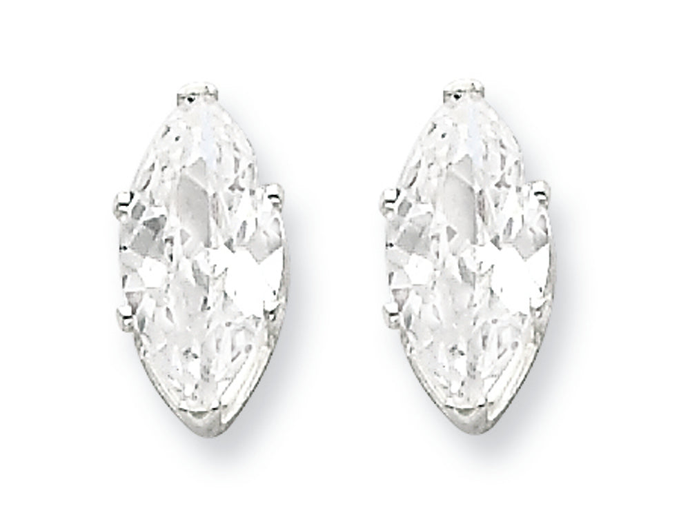 FJC Finejewelers Sterling Silver 10x5 Marquise Stud Earrings