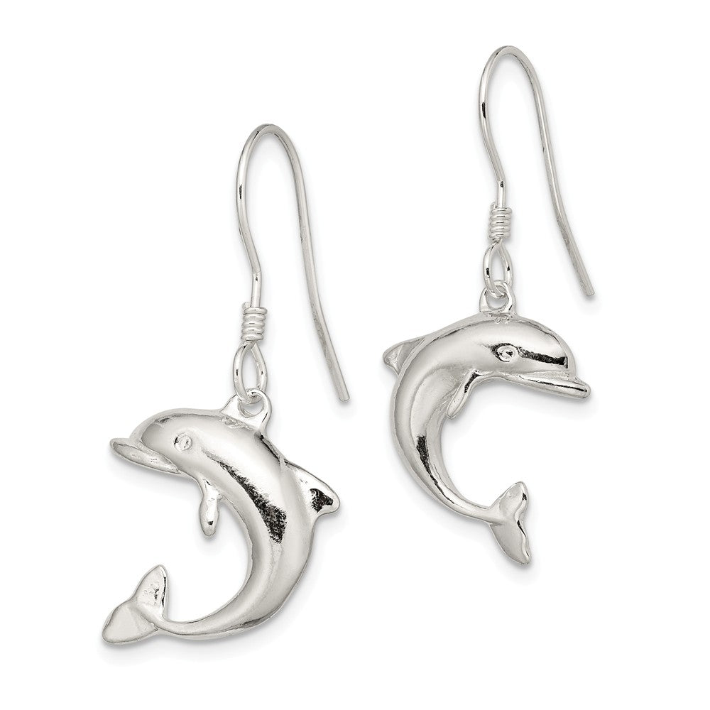 FJC Finejewelers Sterling Silver Dolphin Earrings