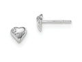 FJC Finejewelers Sterling Silver Heart With Cubic Zirconia Post Earrings