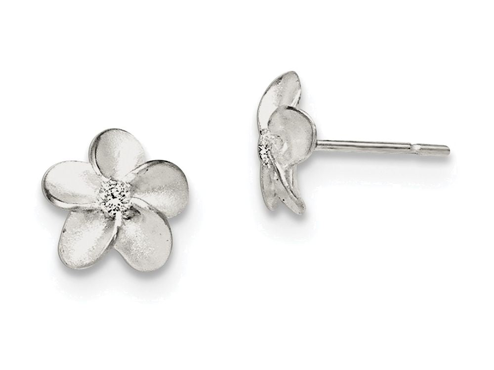 FJC Finejewelers Sterling Silver Cubic Zirconia Post Earrings